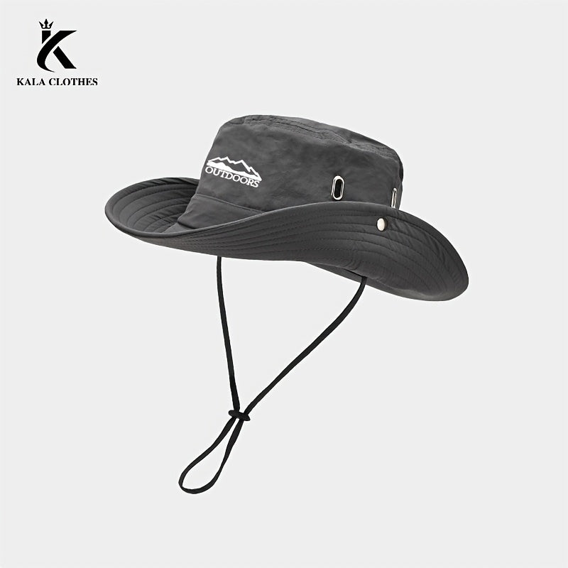 Men's Fisherman Hat for Spring\u002FSummer Outdoor Mountaineering and Fishing, Wide Brim Hat