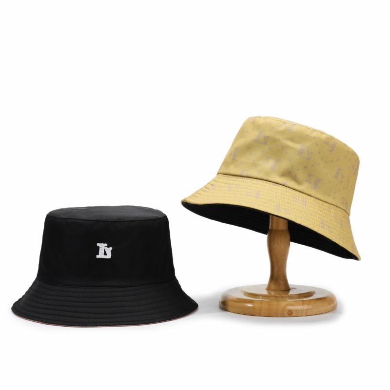 Retro Double-Sided Fisherman Hat with Full Print Embroidery Letters | & Shade | for Outdoor Activities with Comfortable Fit | Summer Collection | Festival Gift