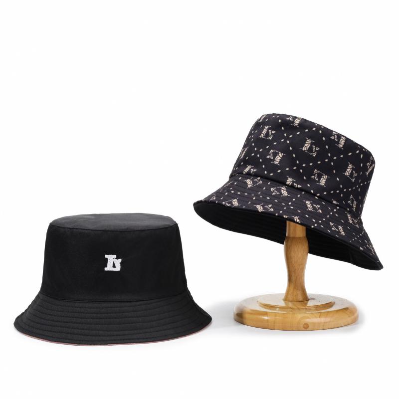 Retro Double-Sided Fisherman Hat with Full Print Embroidery Letters | & Shade | for Outdoor Activities with Comfortable Fit | Summer Collection | Festival Gift