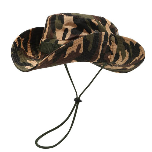 1pc Wide Brim Camouflage Sun Hat Suitable for Hiking, Fishing, Trekking - Durable Outdoor with Full Face & Neck Coverage, Camo, Hand Washable for &, Summer Collection for Hiking, Fishing, Camping Gift