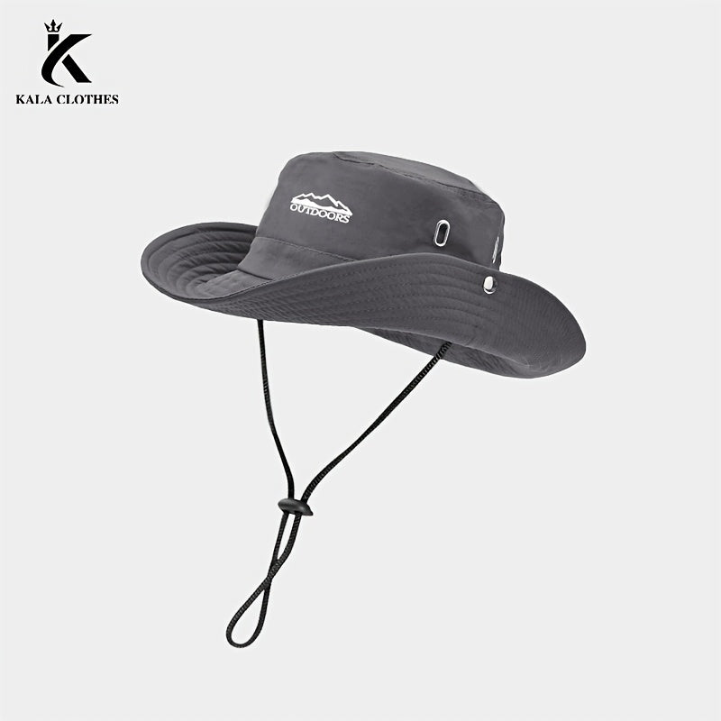 Men's Fisherman Hat for Spring\u002FSummer Outdoor Mountaineering and Fishing, Wide Brim Hat