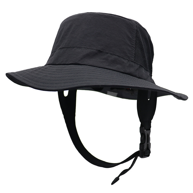 1pc High-Quality Men's Surf Fisherman Hat \u002F\u002F All-Season Windproof Drawstring Cap \u002F\u002F Foldable Hiking Fishing Hat and Outdoor Cap
