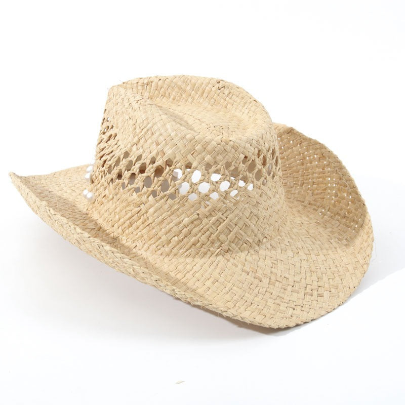 Pearl Studded Raffia Sun Hat Handmade Western Express Ins Beach Straw Hat Beach Hat