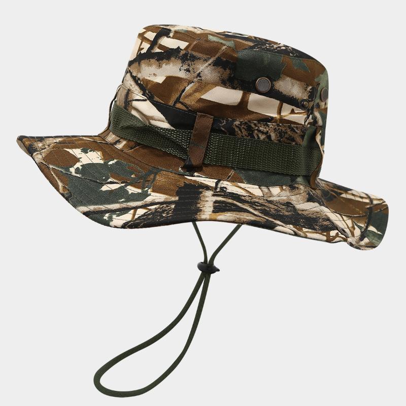 1pc Wide Brim Camouflage Sun Hat Suitable for Hiking, Fishing, Trekking - Durable Outdoor with Full Face & Neck Coverage, Camo, Hand Washable for &, Summer Collection for Hiking, Fishing, Camping Gift