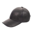 Genuine Leather Unisex Baseball Cap - 100% Sheep Leather Mens and Womens Baseball Cap with Adjustable Back Strap