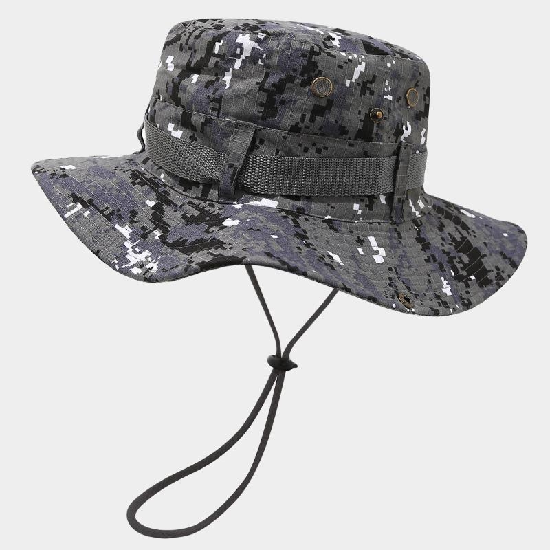 1pc Wide Brim Camouflage Sun Hat Suitable for Hiking, Fishing, Trekking - Durable Outdoor with Full Face & Neck Coverage, Camo, Hand Washable for &, Summer Collection for Hiking, Fishing, Camping Gift