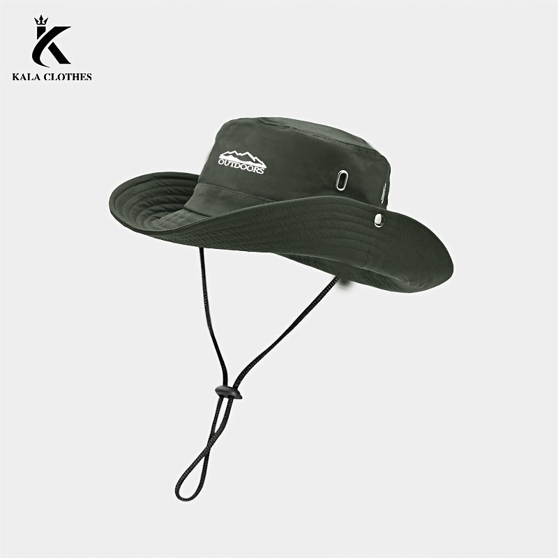 Men's Fisherman Hat for Spring\u002FSummer Outdoor Mountaineering and Fishing, Wide Brim Hat