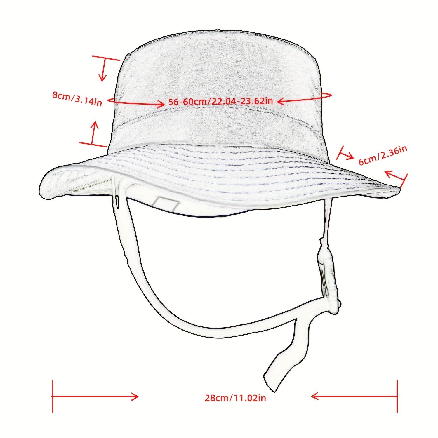1pc High-Quality Men's Surf Fisherman Hat \u002F\u002F All-Season Windproof Drawstring Cap \u002F\u002F Foldable Hiking Fishing Hat and Outdoor Cap