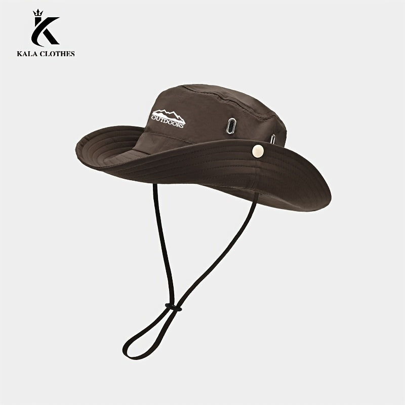 Men's Fisherman Hat for Spring\u002FSummer Outdoor Mountaineering and Fishing, Wide Brim Hat