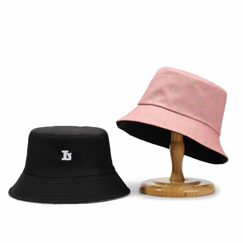 Retro Double-Sided Fisherman Hat with Full Print Embroidery Letters | & Shade | for Outdoor Activities with Comfortable Fit | Summer Collection | Festival Gift