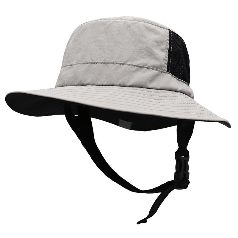 1pc High-Quality Men's Surf Fisherman Hat \u002F\u002F All-Season Windproof Drawstring Cap \u002F\u002F Foldable Hiking Fishing Hat and Outdoor Cap